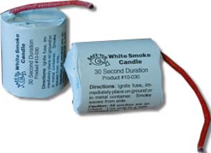 Superior Signal Smoke Candles; high volume air tracer smoke for air flow/air leak studies from MeterMall